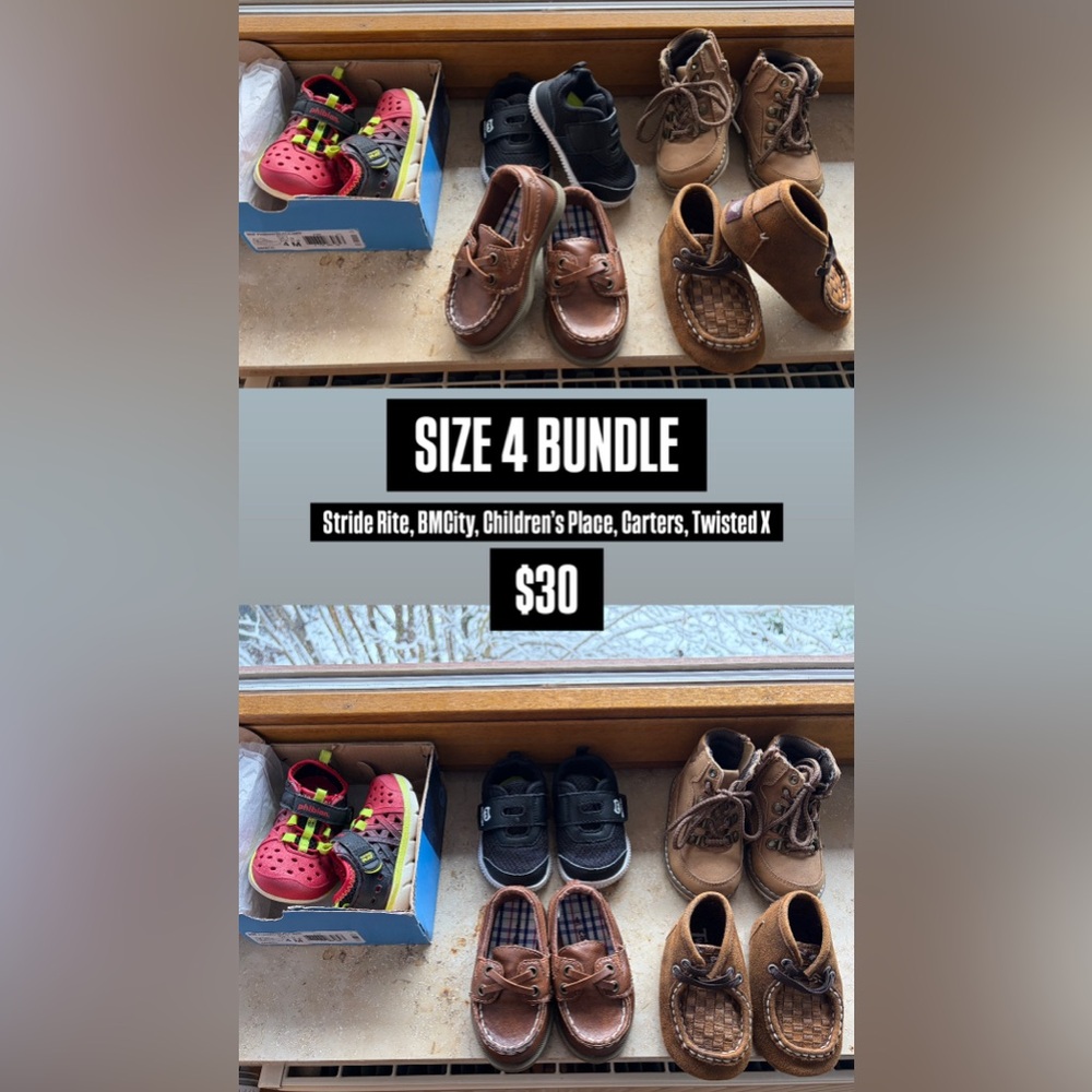 Toddler Boy Size 4 Shoe Bundle